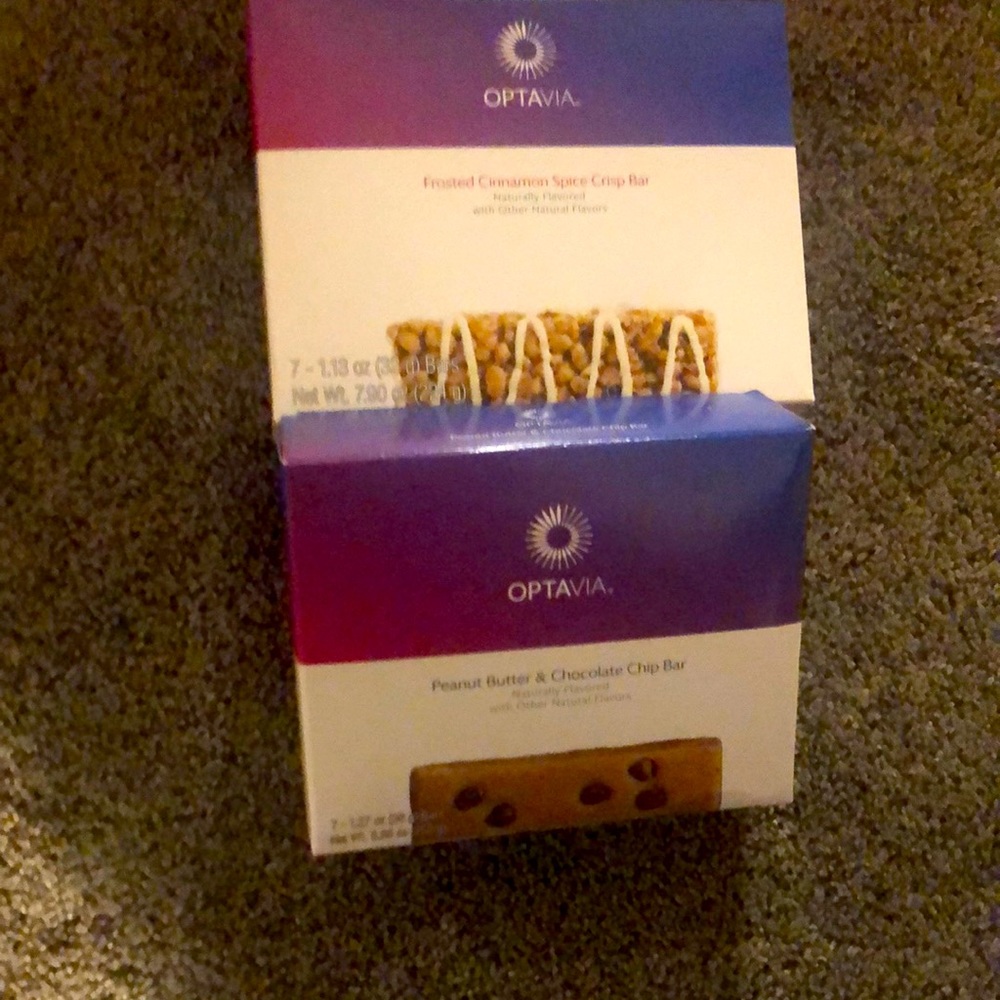 Optavia- 2 boxes of bars- 7 in each